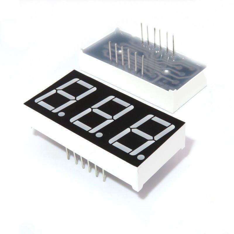 20pcs 3bit Common Anode Digital Tube 0.56" 0.56in. Red LED Digit 7 Segment