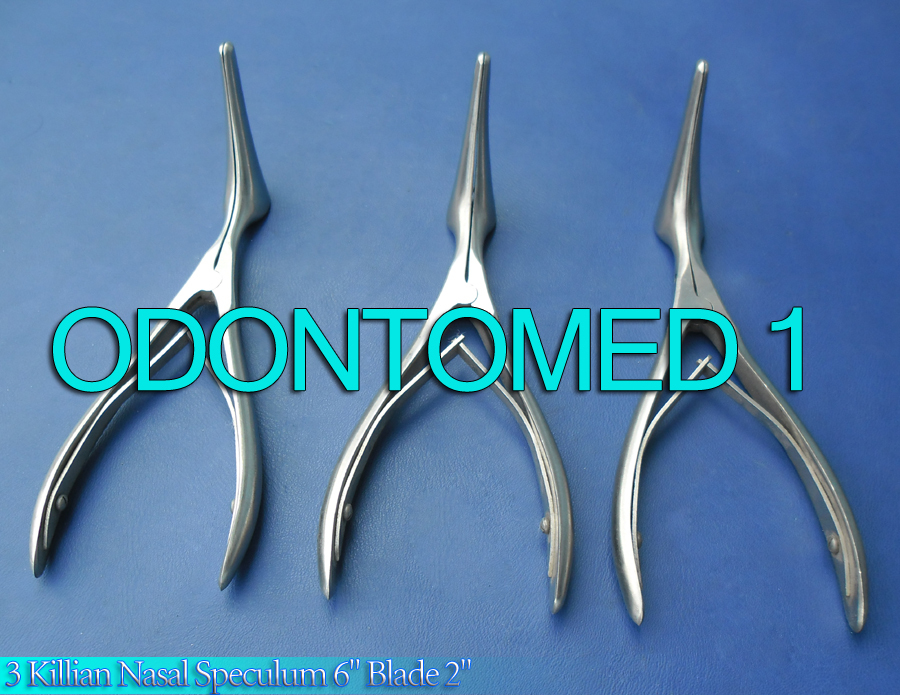 3 KILLIAN Septum Nasal Speculum 6.00" BLADE 2" (5.1cm) Surgical Instruments