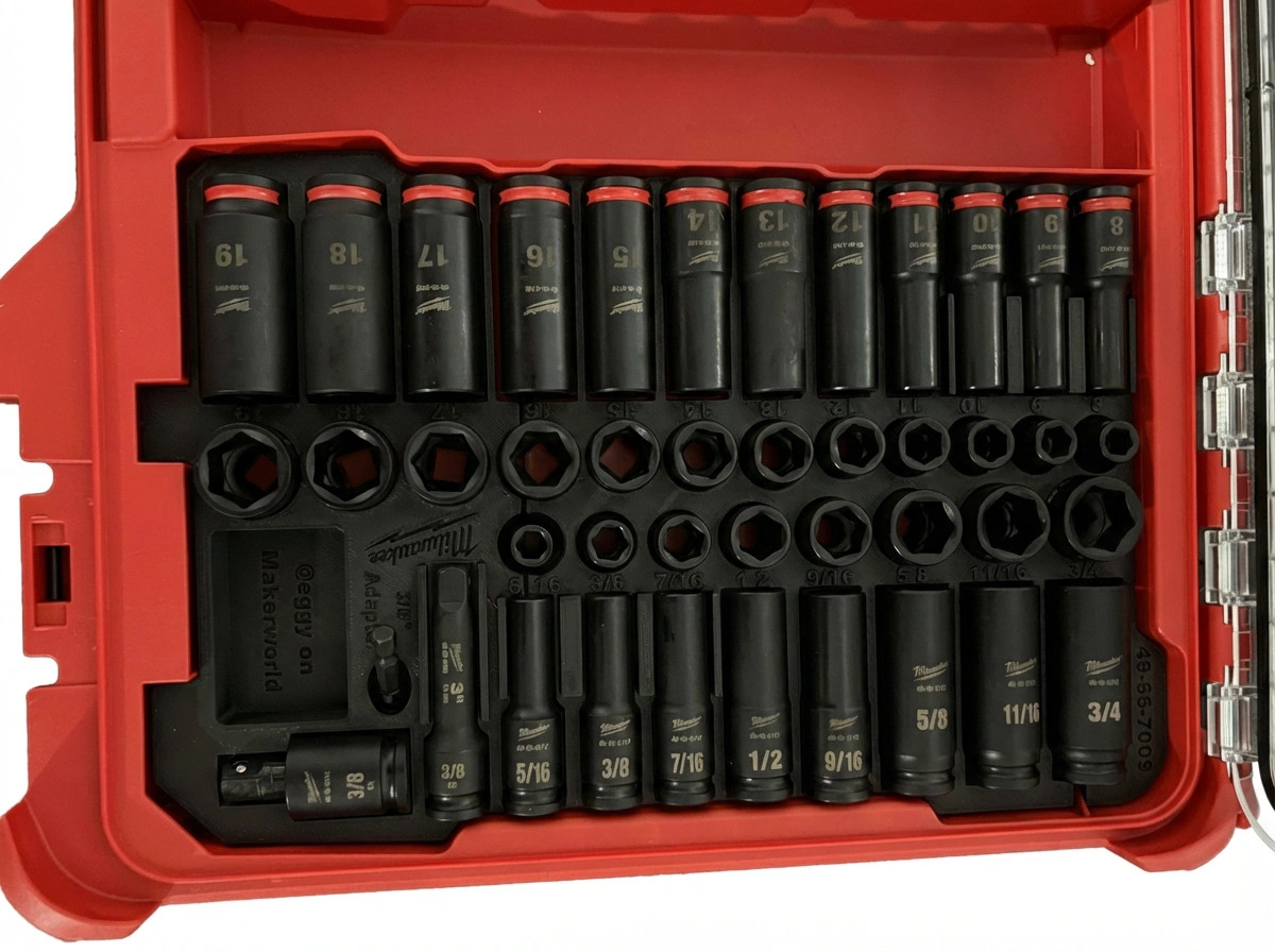 Milwaukee 49-66-7009 Impact Socket Insert for PACKOUT Tool Box (Insert Only)