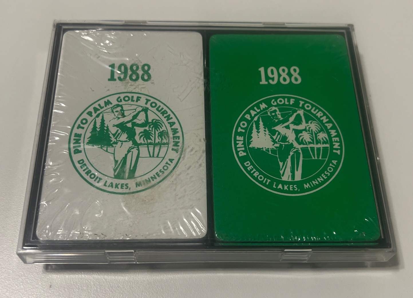Detroit Lakes Minnesota Pine Palm Golf Tournament Playing Cards Sealed 1988