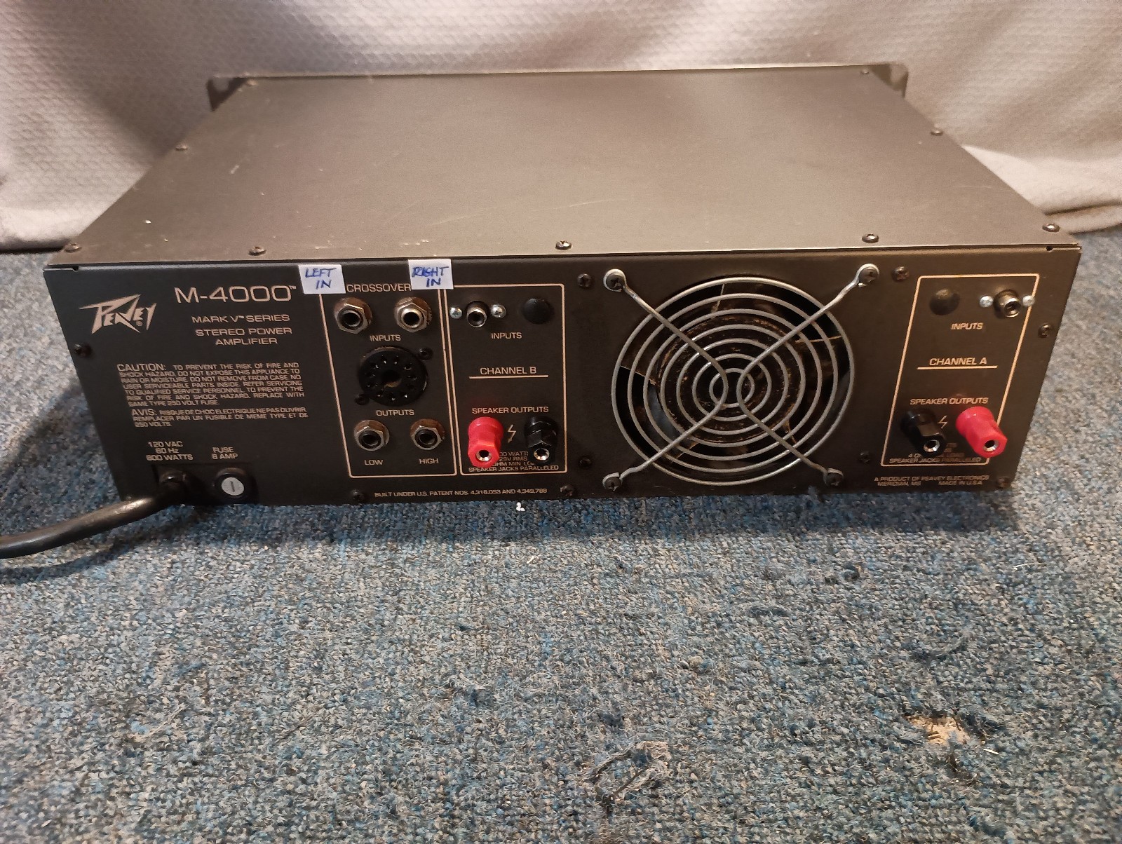 Peavey M-4000 Stereo Power Amplifier (Pro Serviced)