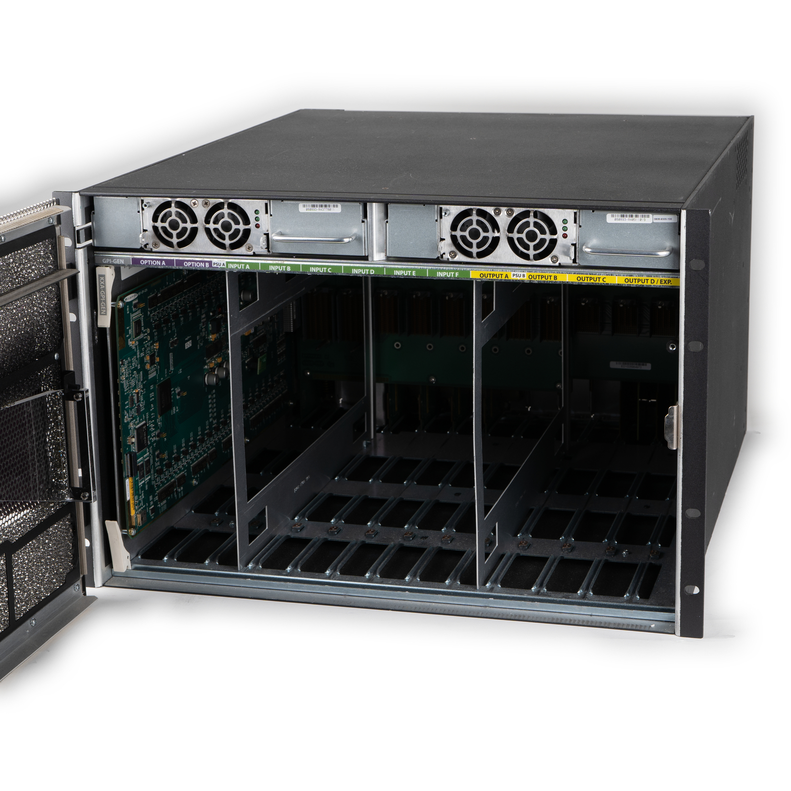 KXA-FR7 Kaleido-X Chassis w/ 2 PSUs & KXA-GPI-GEN Board by Miranda