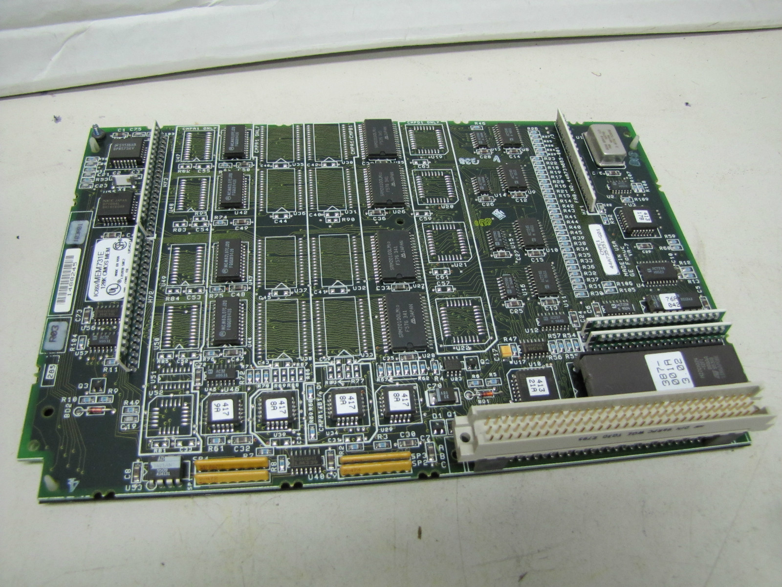 GE FANUC 128K CMOS MEM MEMORY MODULE CARD BOARD IC697MEM731E 44A735351-G01