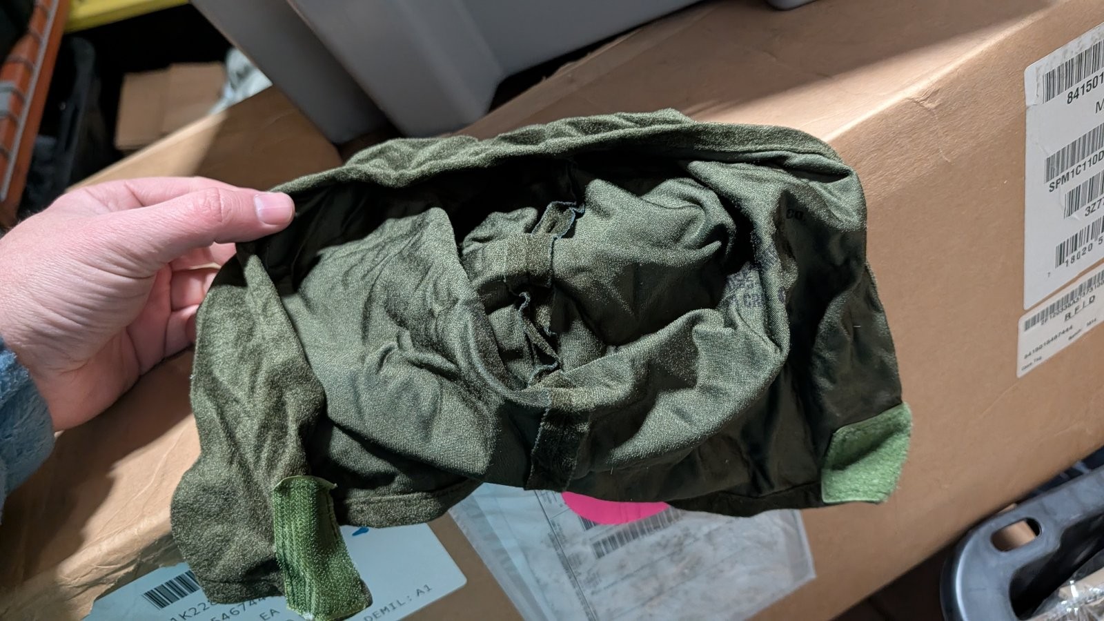 Olive Green Military Sleeping Bag Hood
