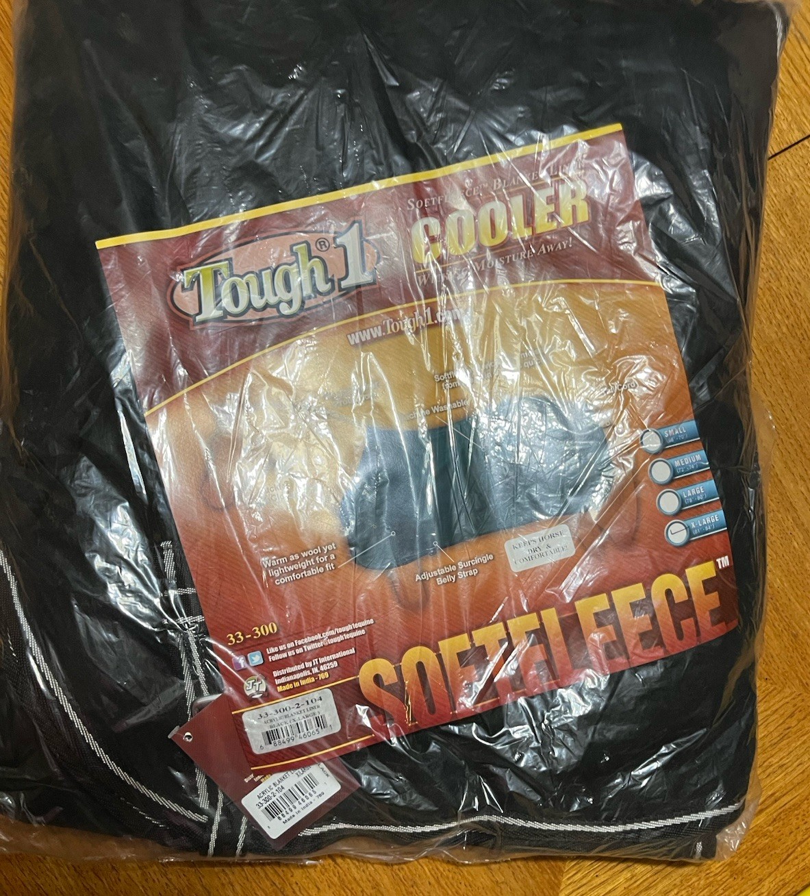 Tough 1 Horse Black Fleece Cooler XL 81-84”