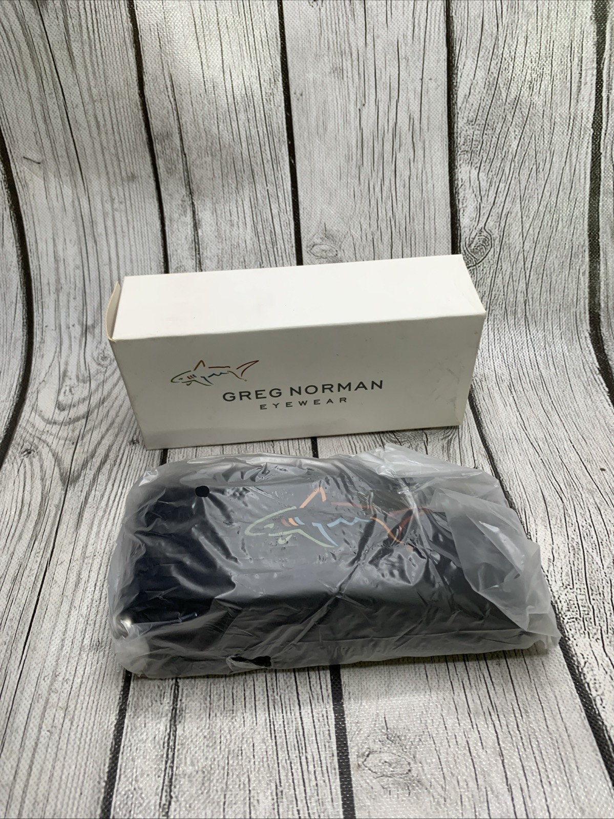 NEW Greg Norman Eyewear Black Mesh Drawstring Pouch Case + White Box