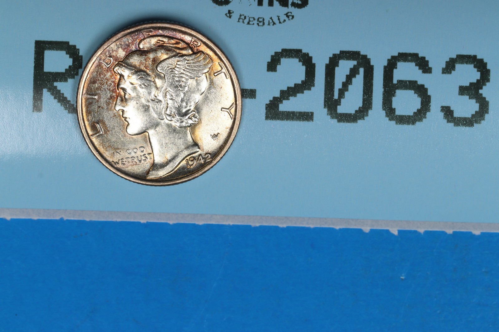 1942-S 10C MERCURY HEAD SILVER DIME Early US Type RAW-2063