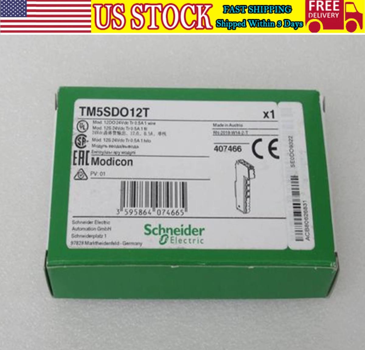 NEW SCHNEIDER TM5SDO12T Digital Output Module US Free TAX