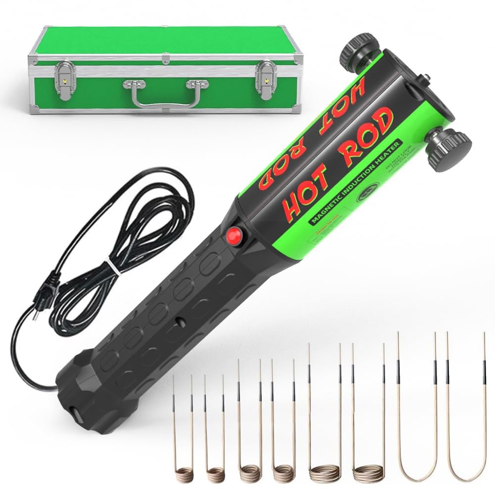 Magnetic Induction Heater Kit 1100W 110V 8 Coil Hand Held Automotive Tool Rusty