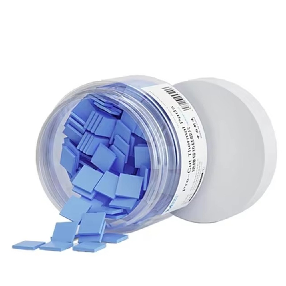 100PCS 12x12mm  Grey Thermal Silicone Pad for Mobile Phone Repair Notebook7363