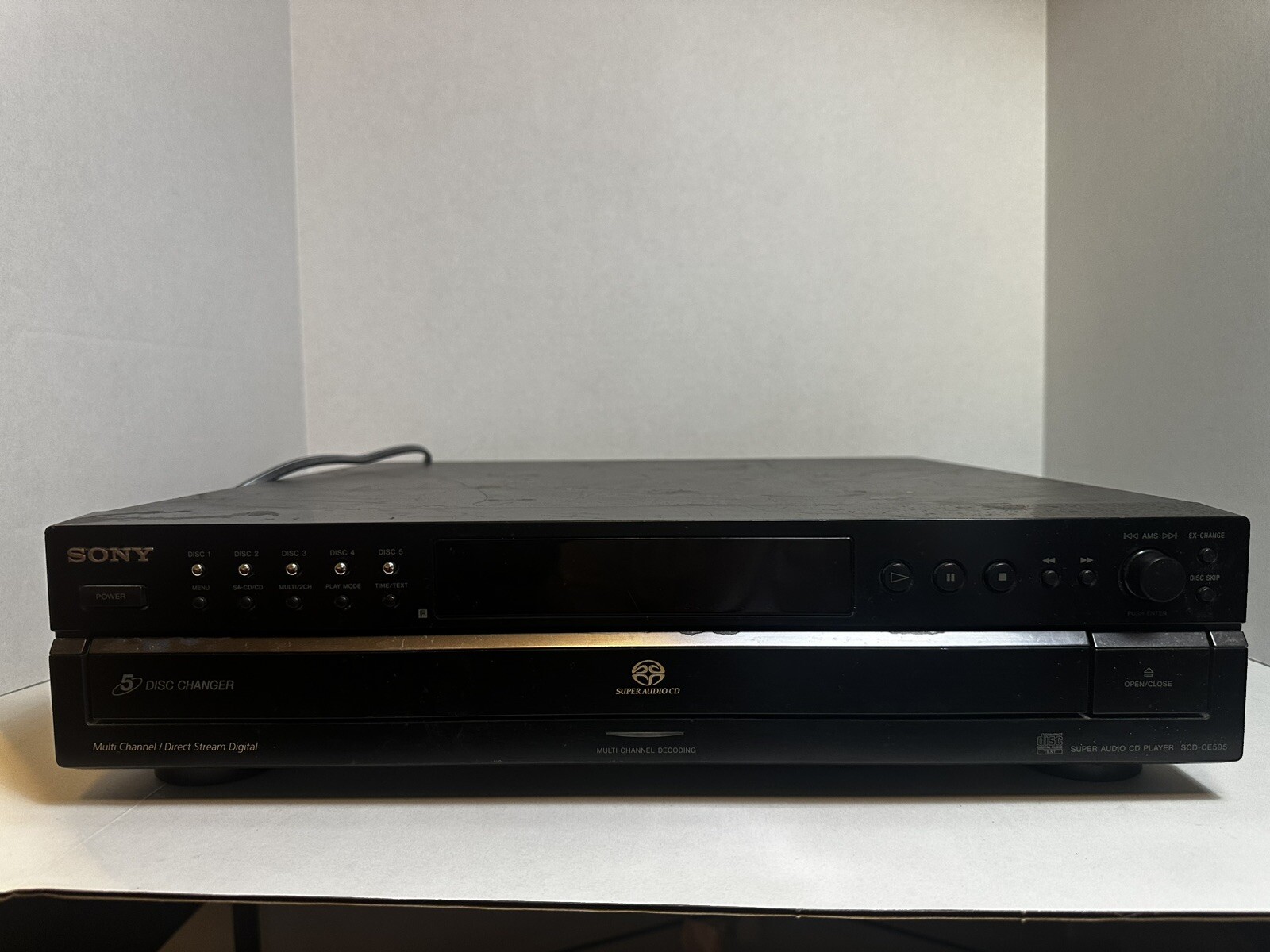 Sony SCD-CE595 Super Audio SACD/CD Player 5-Disc Changer TESTED No Remote