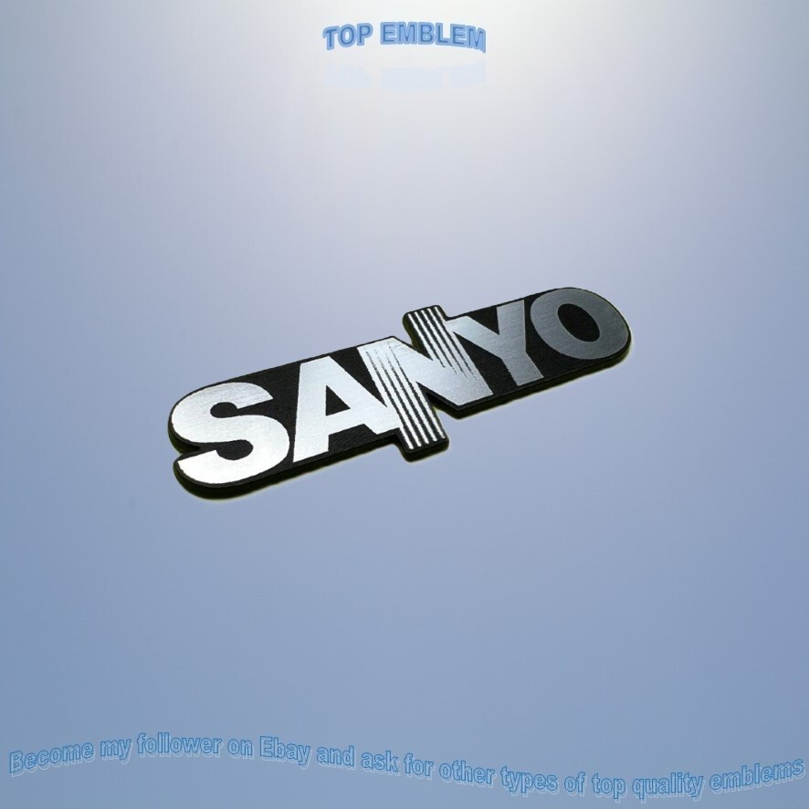 SANYO 60x20mm emblem badge replacament logo decal sticker aufkleber remote