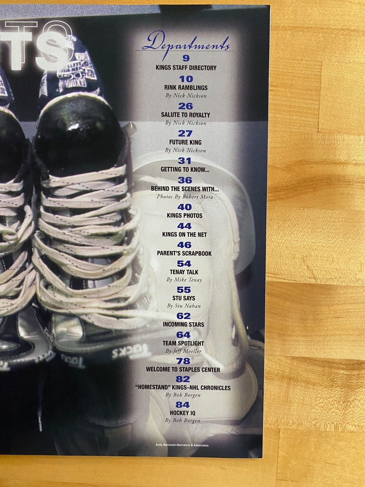 2001 Royal Reign Program January 6 LA Kings Vs Calgary Unscored