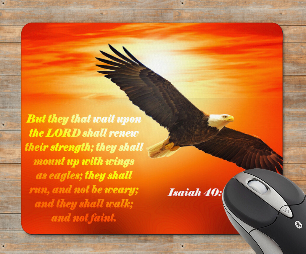 Eagle Isaiah 40:31 Mouse Pad