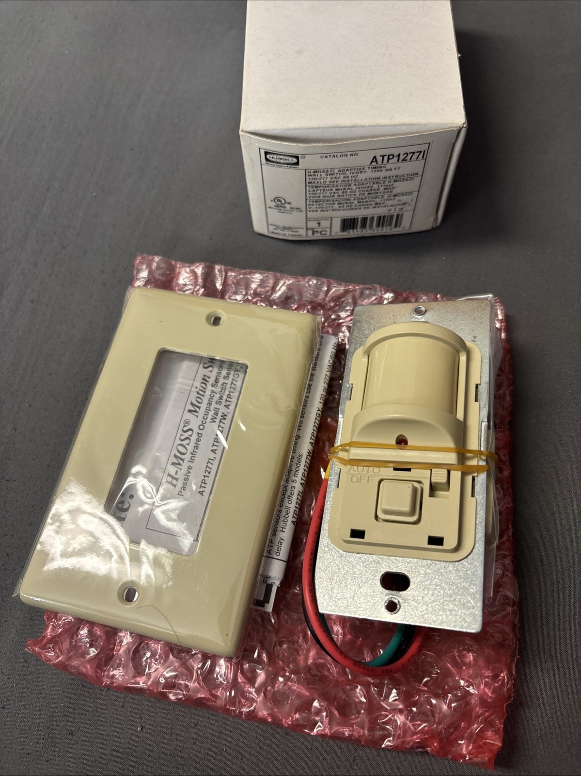 NEW HUBBELL ATP1277I IVORY ADAPTIVE TIMING WALL SWITCH
