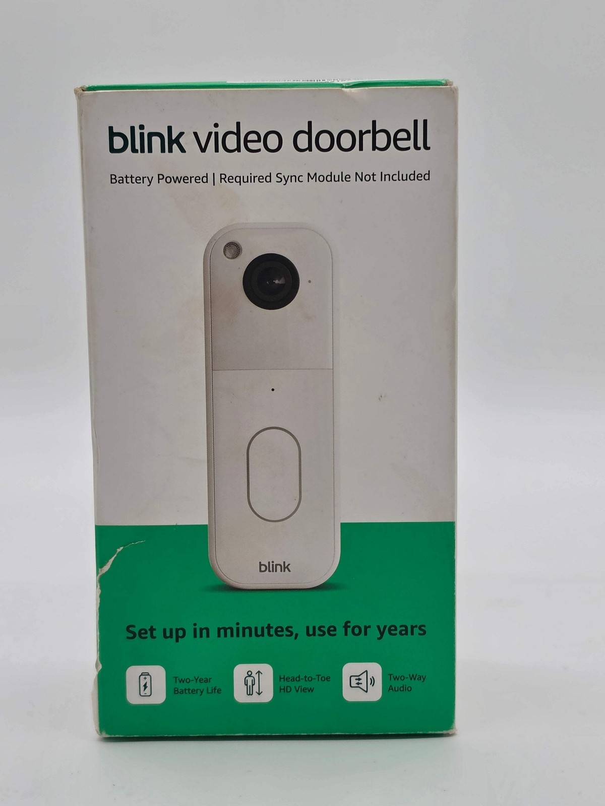 Blink Video Doorbell 2nd Gen Battery Powered HD Two-Way Audio New Sealed