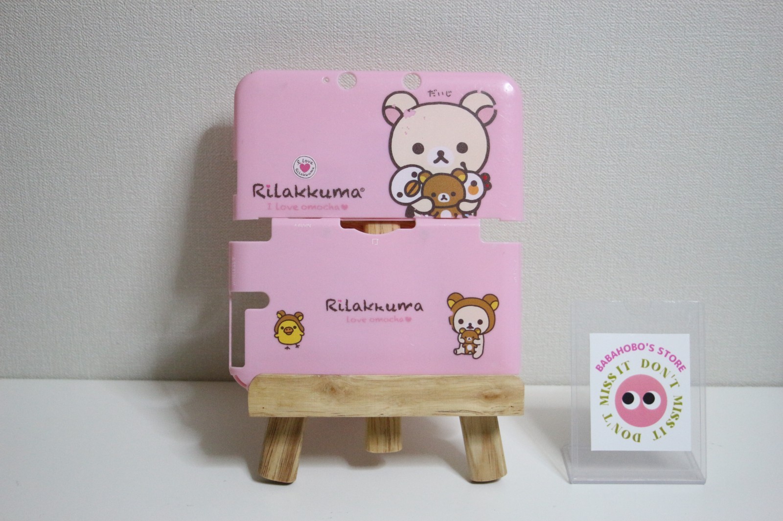 Rirakkuma Face Plates Cover - Pink for Nintendo 3DS LL from Japan Cute/ Kawaii