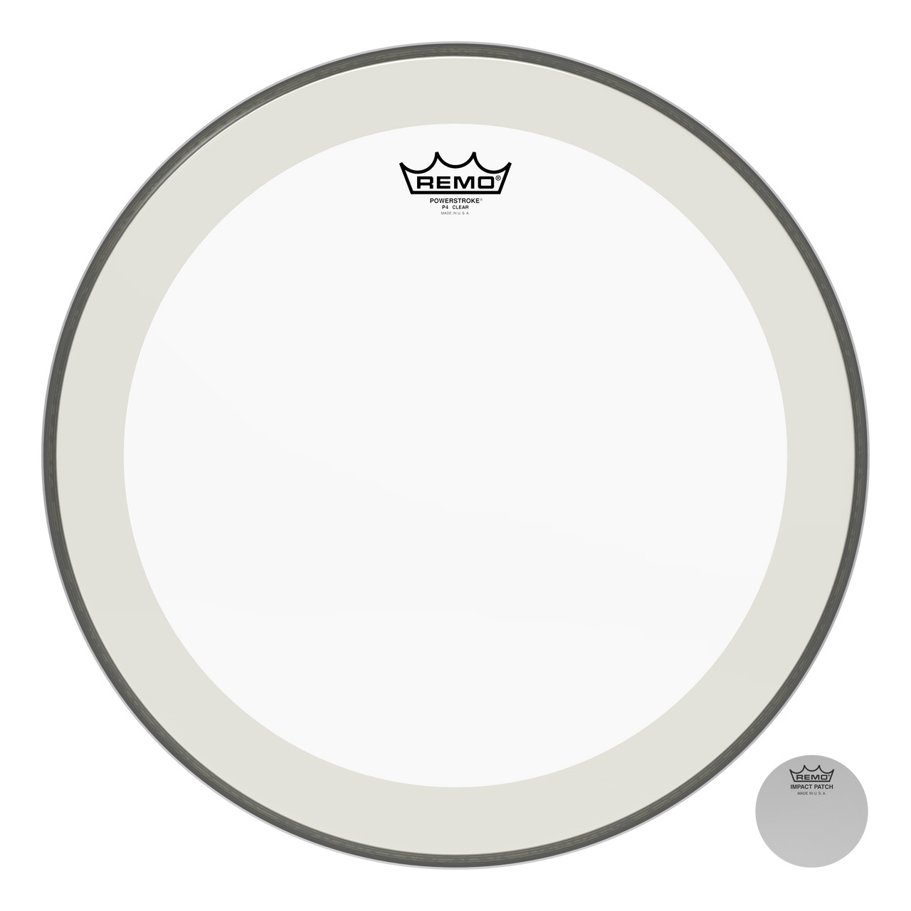 Remo Powerstroke P4 Clear Bass Drumhead, 18"