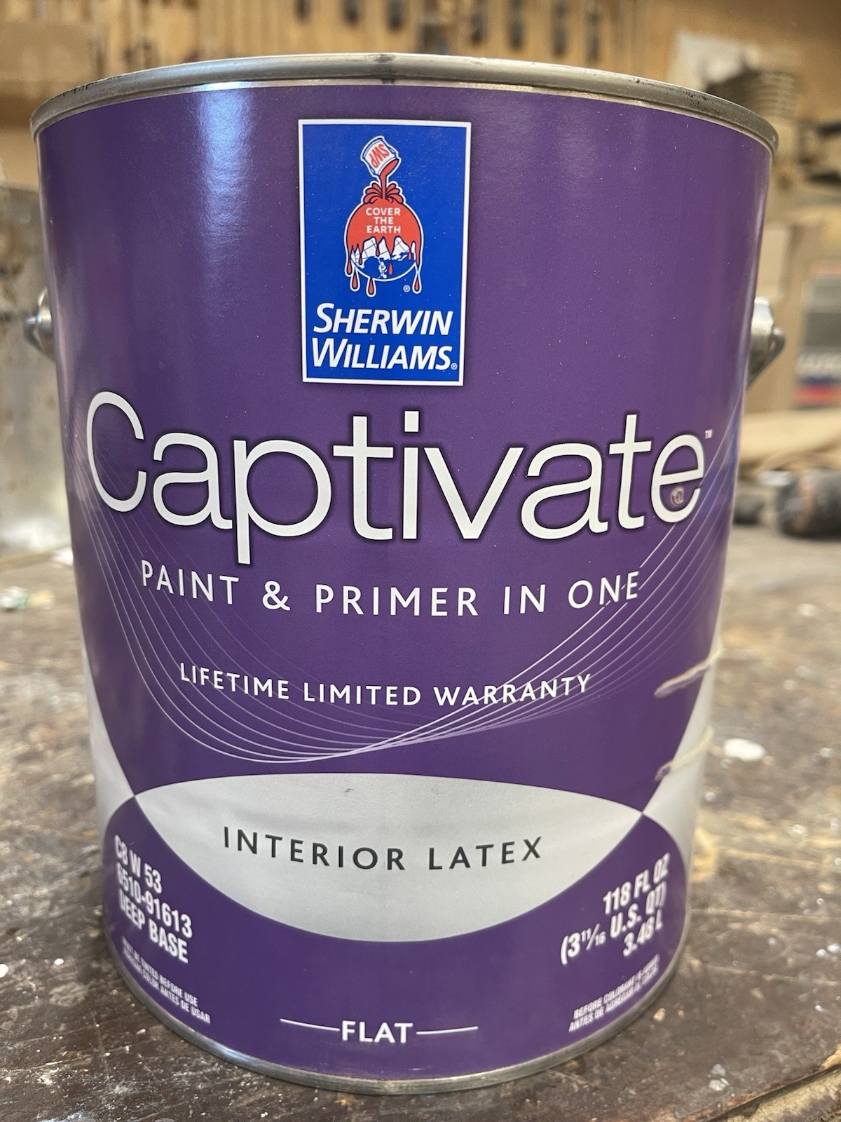 Sherwin Williams Captivate Interior Latex Water Base Paint/Flat/ Deep Base