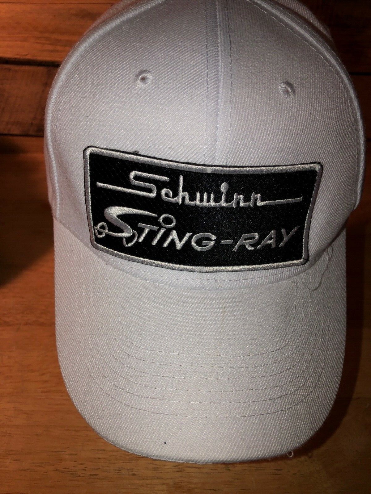 WHITE STINGRAY Bicycle Baseball Cap Stingray bicycle COTTONPICKER  HAS METAL TAG