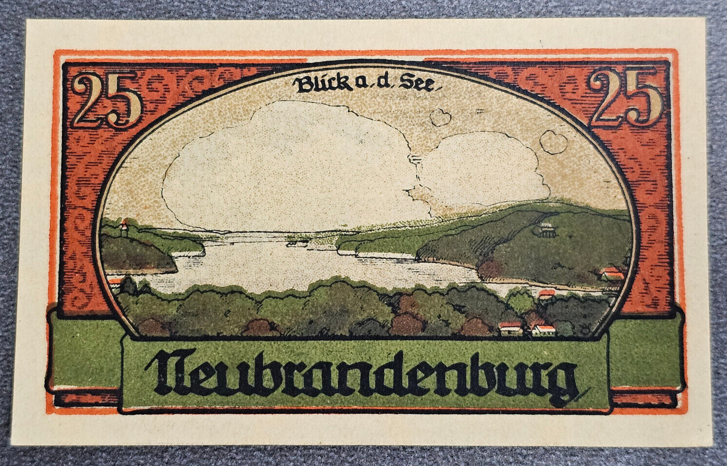 NEUBRANDENBURG NOTGELD 25 PFENNIG 1921 EMERGENCY MONEY GERMANY [🇩🇪34756]