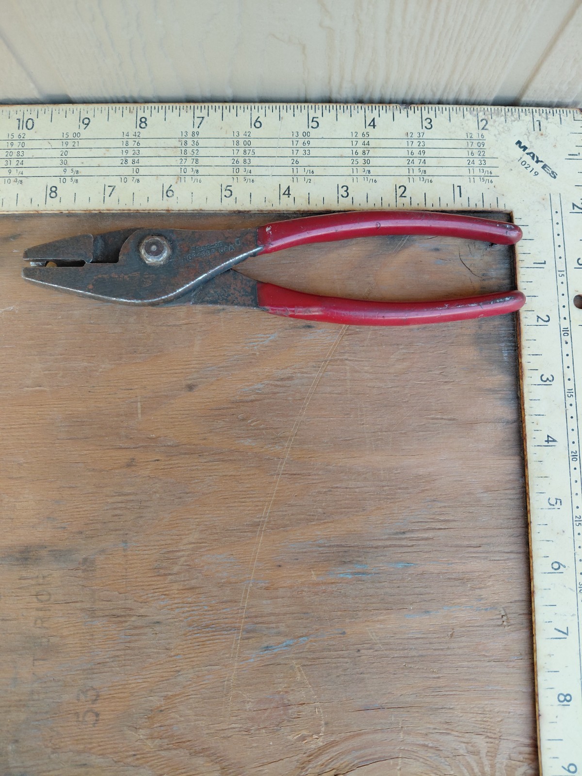 Snap-On Tools USA HCP48BP 8" Large Hose Clamp Slip Joint Pliers Red Grip