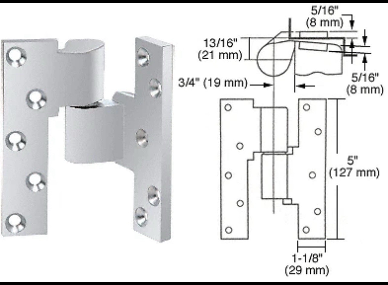 Rixson ASSA ABLOY, M19, 626 Intermediate Pivot, Right Hand - NEW