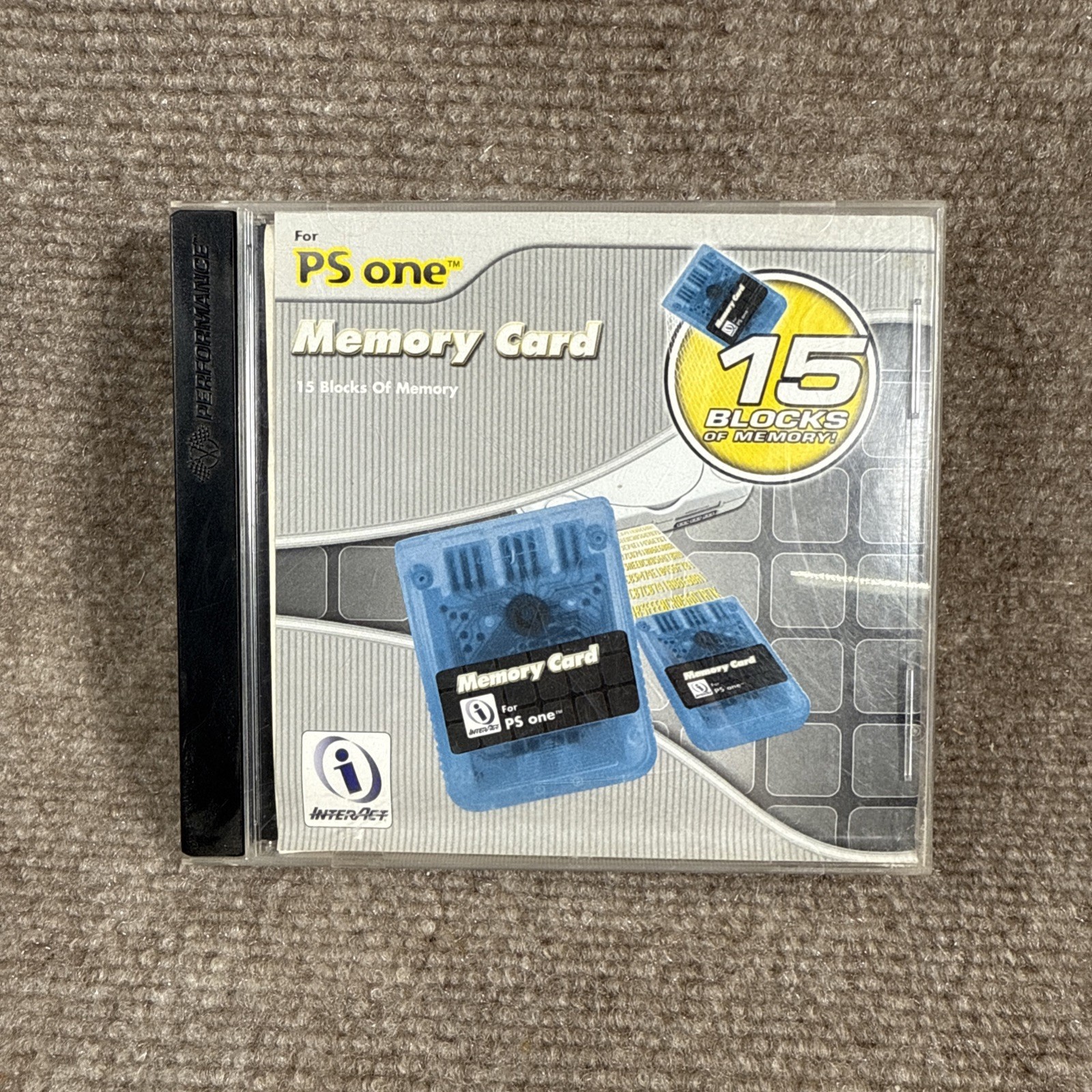 Lot of 3 Memory Cards For Original Playstation One PSOne PS1 + Jewel Case