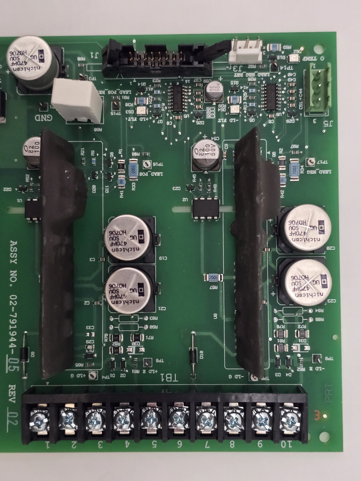 Liebert 02-791944-05 Processor Board Rev 2 Gate Driver Nichican 470uF 50V