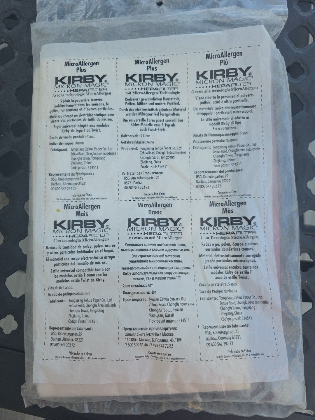 Kirby Micron Magic Micro Allergen Plus HEPA Vacuum Filter Bags Pack Of 2