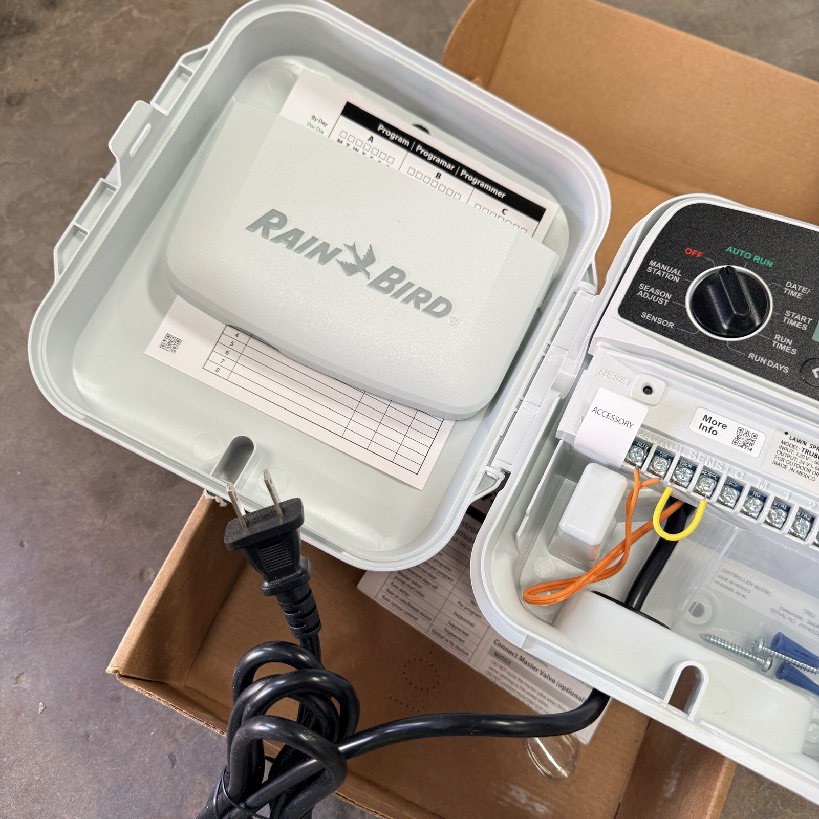 Rain Bird TRU8O Program Based Indoor/Outdoor Irrigation Sprinkler Controller