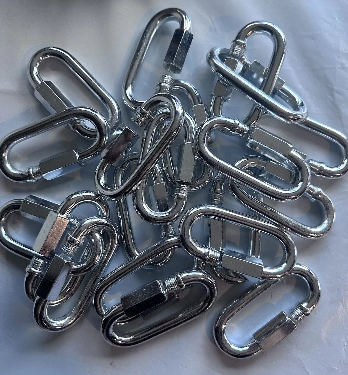 Lot of 20 Goliath Industrial Quick Link 3/8" Safety Tow Chain - QL38