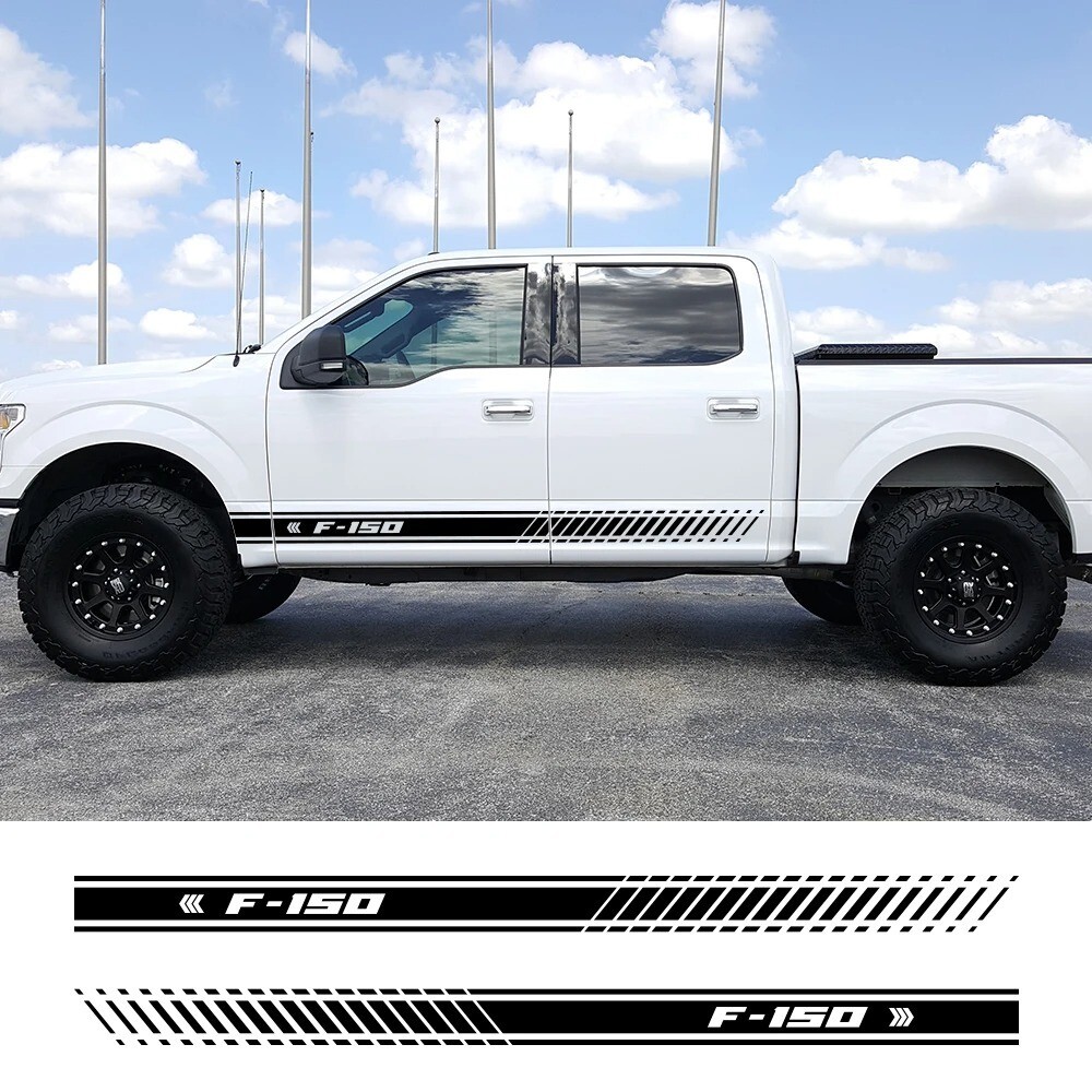 For Ford F150 F-150 Vinyl Decal Sticker Graphics Kit Sport Side Door 2pcs