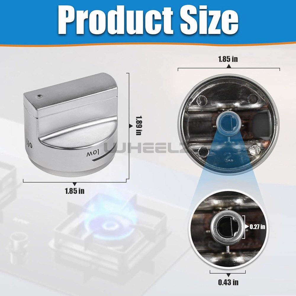 Upgraded W11101439 Gas Stove Knobs FIT for Maytag Whirlpool Range Knobs (1Pcs)