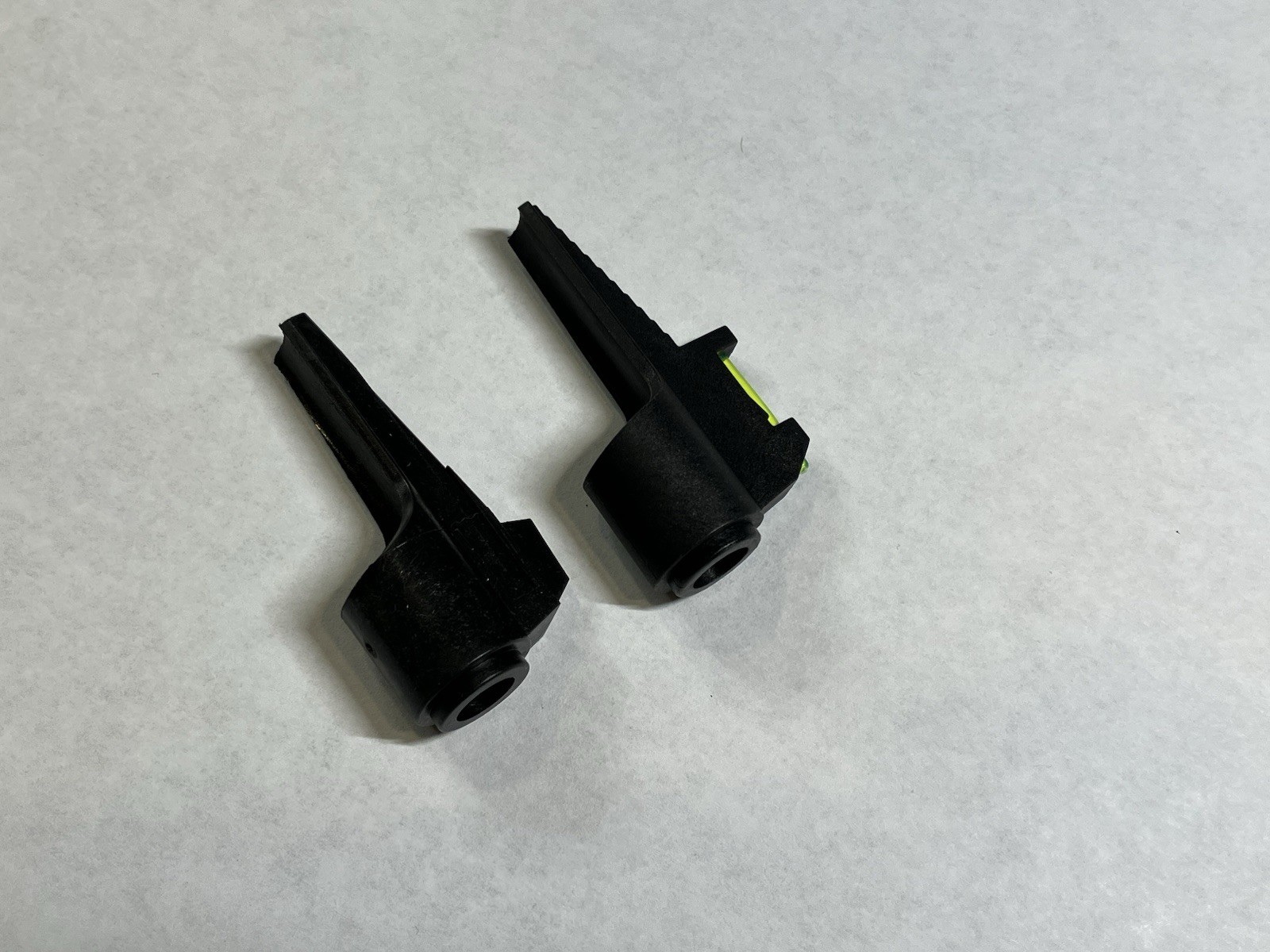 Crosman Green Fiber Optic and Plain Black Front Sight