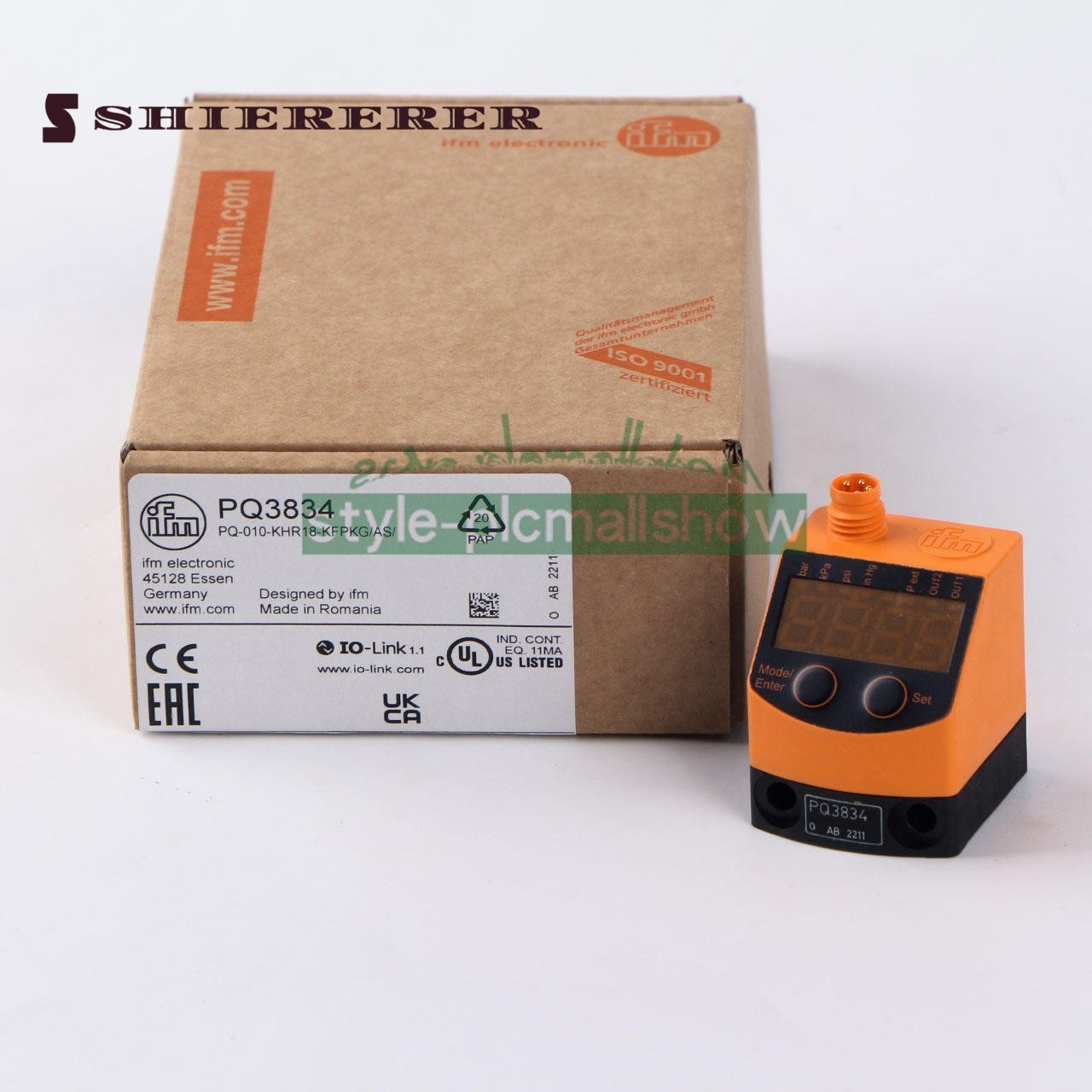 1PCS NEW IFM PQ3834 PQ-010-KHR18-KFPKG/AS Pressure sensor