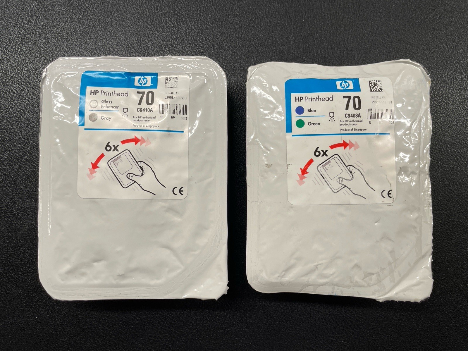 Genuine HP 70 Blue/Green - Grey/Gloss Enhancer Printhead (C9410A & C9408A)