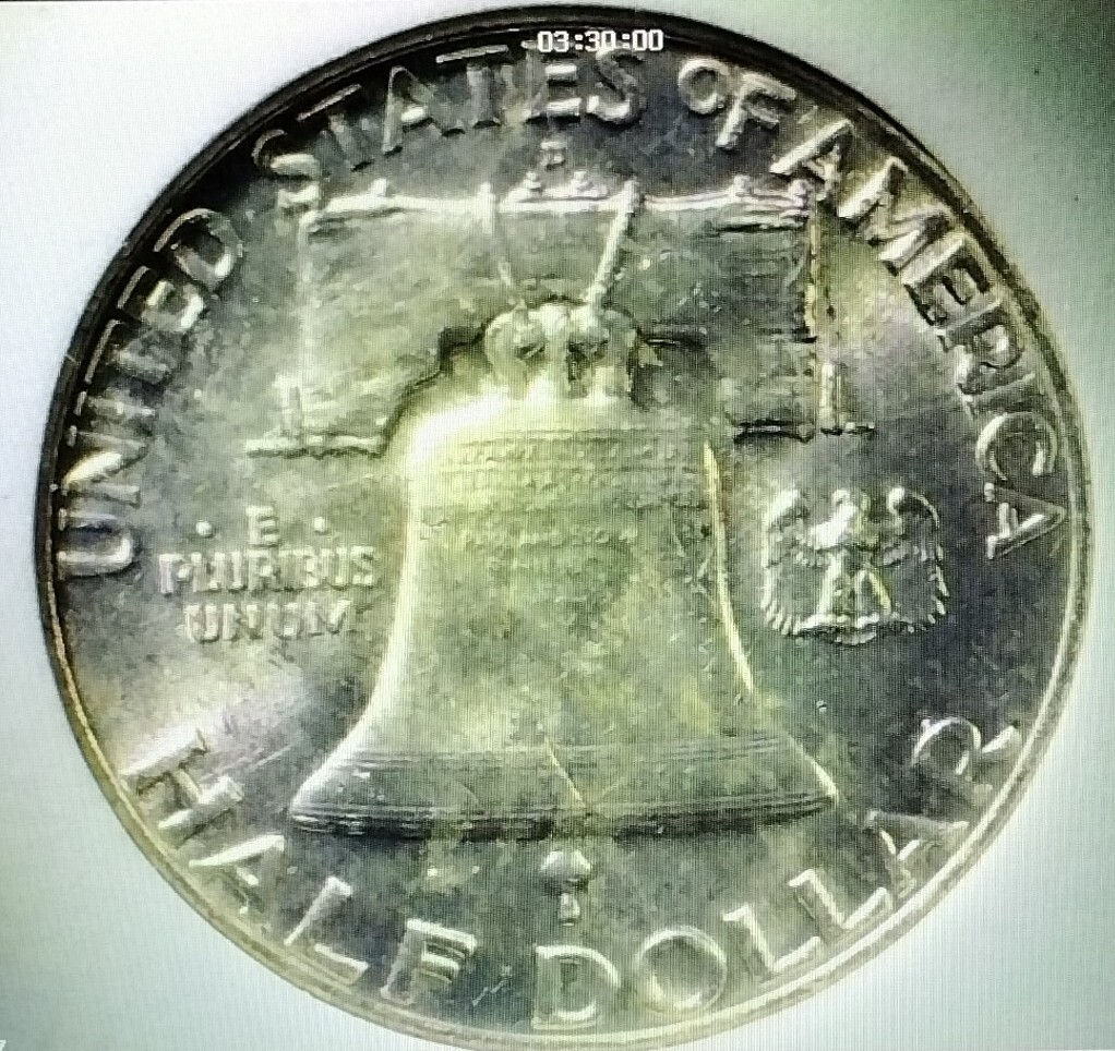 1957-D 90% SILVER 50¢ Franklin Half Dollar FBL - NICE!