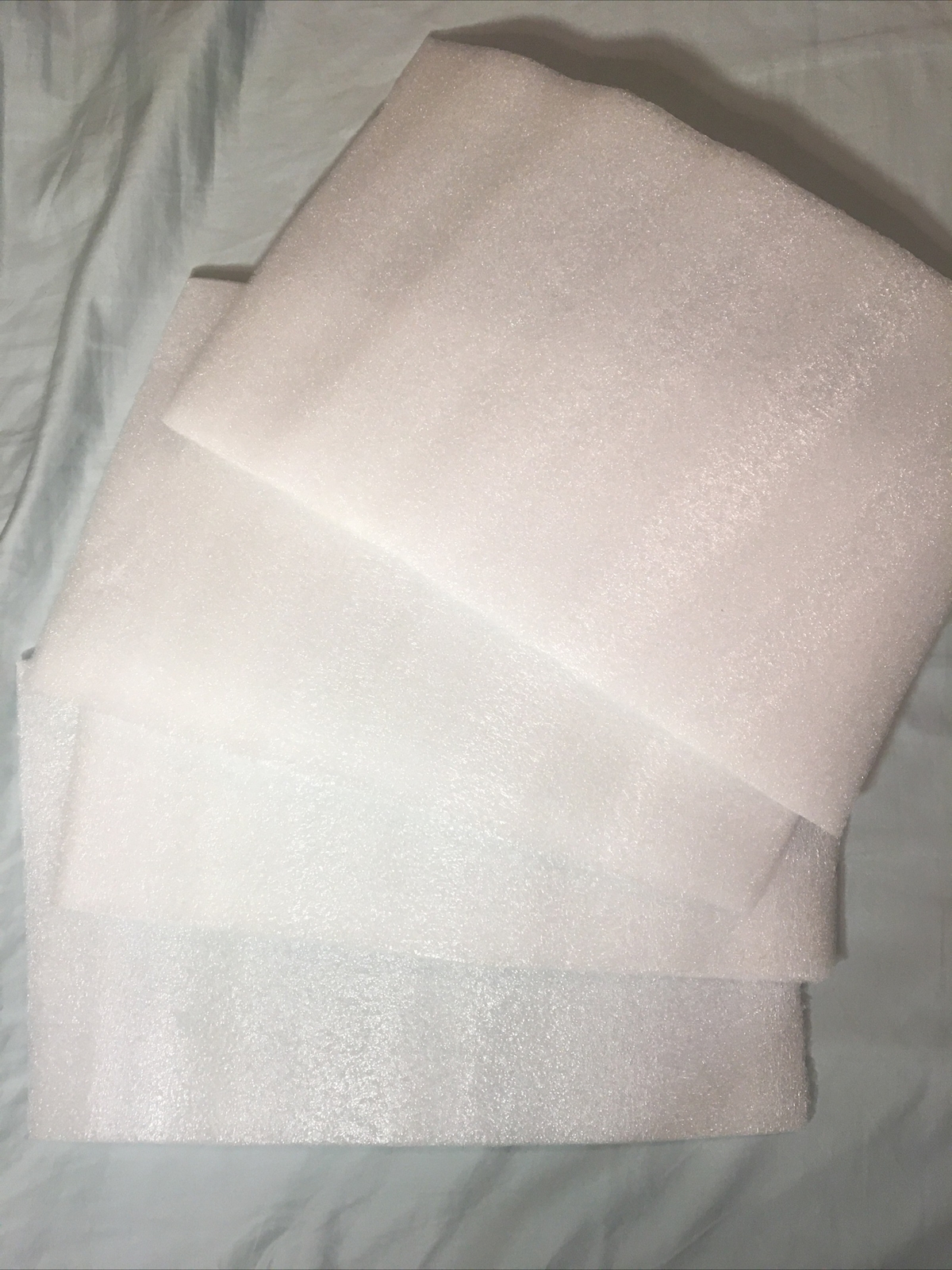 4 Sheets Craft Foam, Flexible Styrofoam Sheets, Packing Material, about 9” x 14”