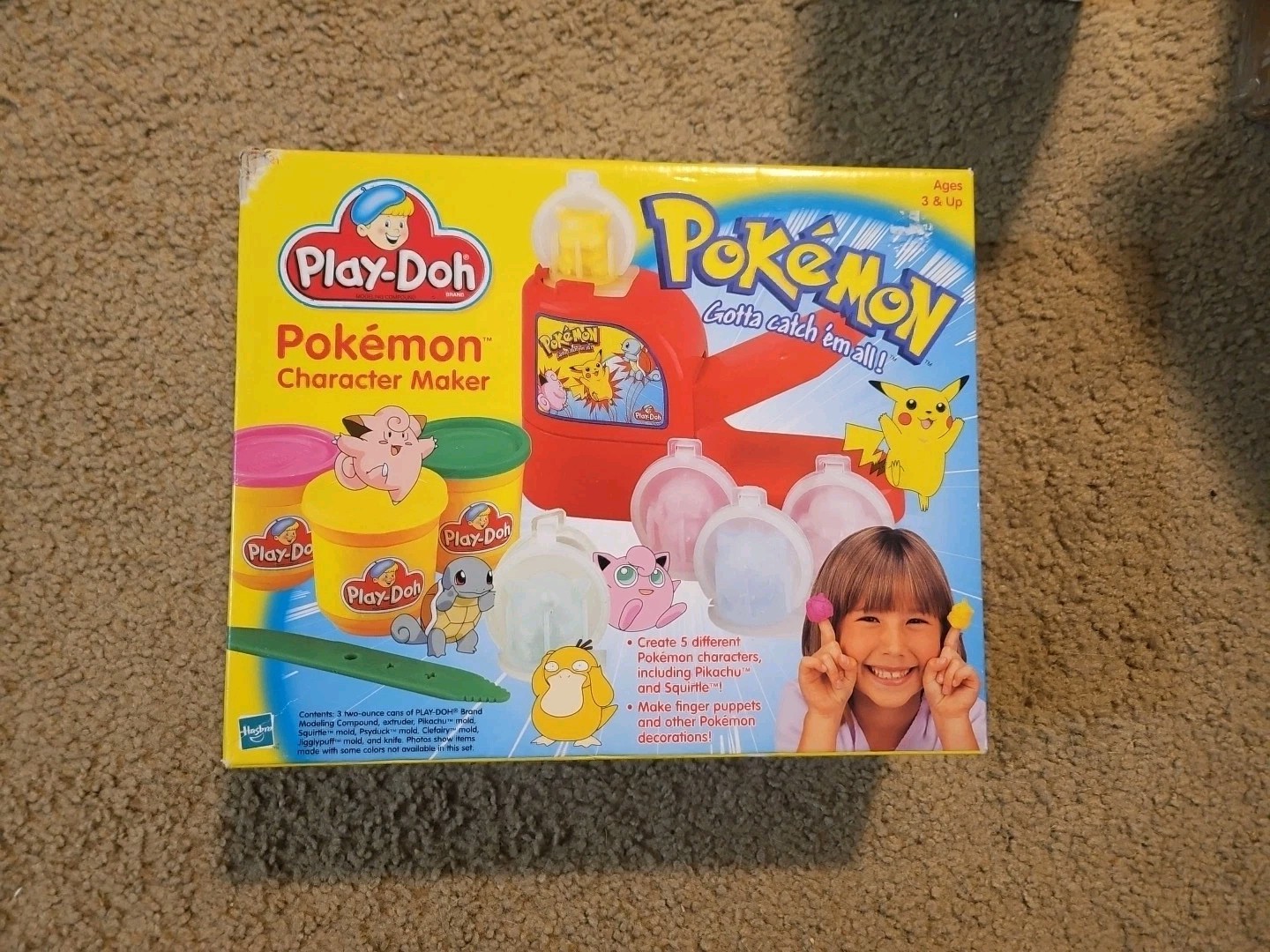 New Sealed Vintage 1999 PLAY-DOH Pokemon Character Maker - NINTENDO & HASBRO