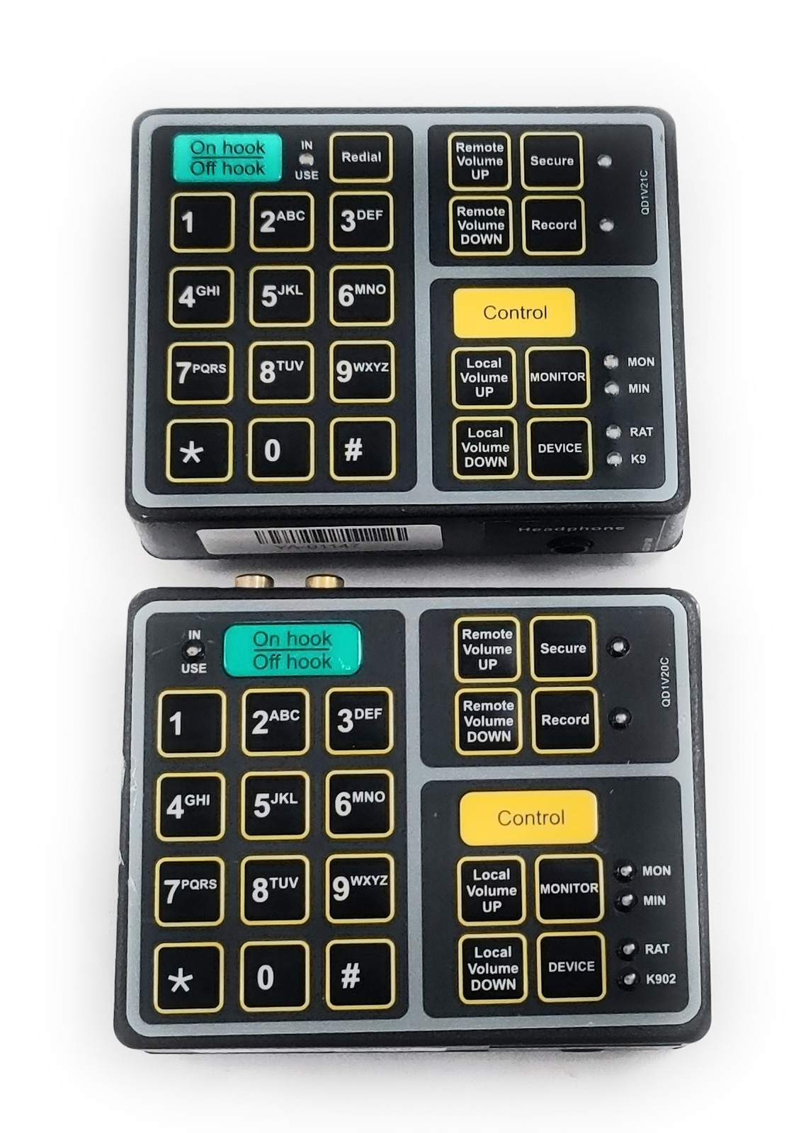 LI-7B & LI7 Telephone Record Control Keypad / Headphone Output, No Power Adapter