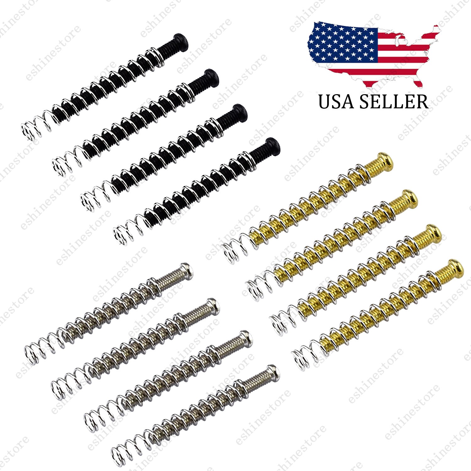 4x US Thread #3-48 Humbucker Pickup Height Screw Spring For EMG DiMazio Gibson