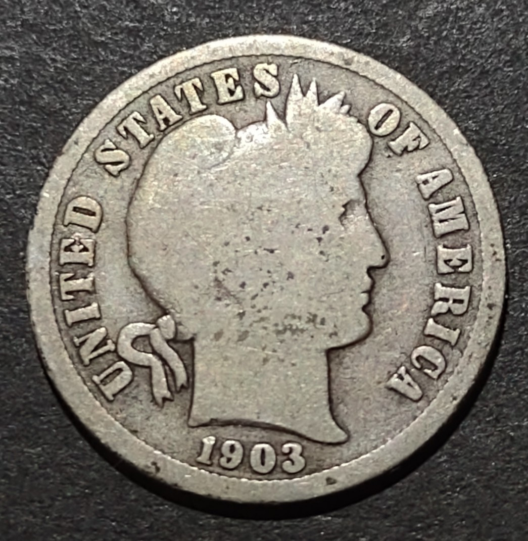 1903-S Silver Barber Dime Coin