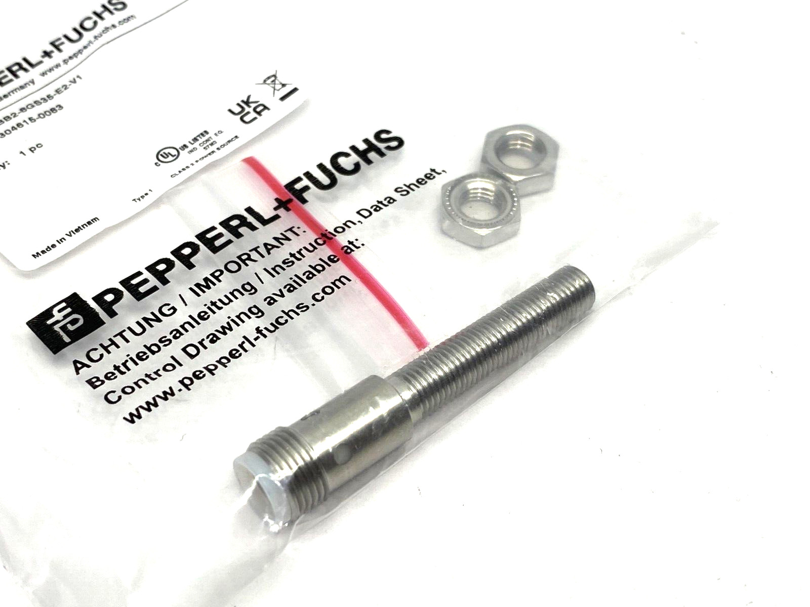 Pepperl+Fuchs NBB2-8GS35-E2-V1 Inductive Proximity Sensor 2mm Flush 304615-0083