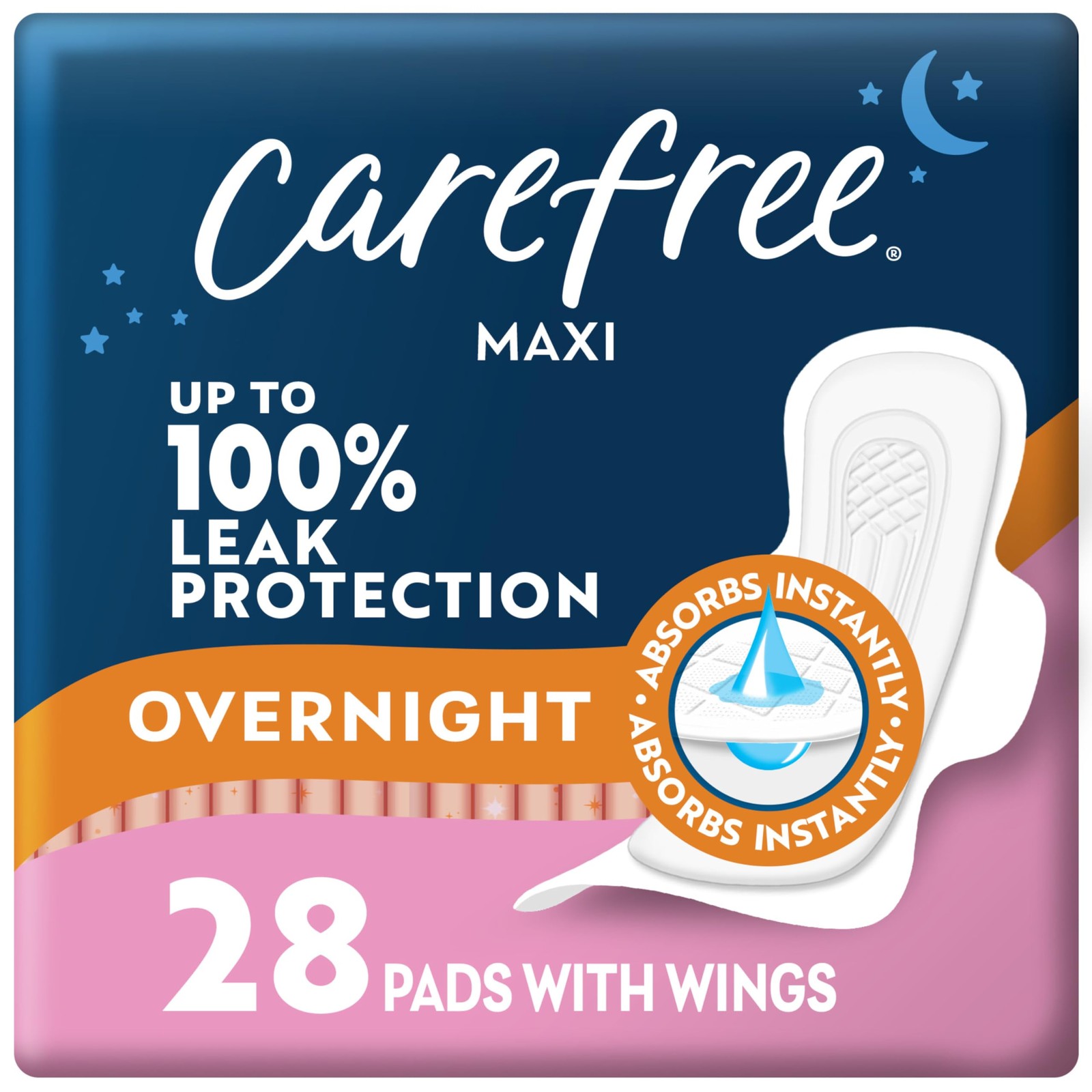 Maxi Pads for Women, Overnight Pads with Wings, 28ct | Pads, Feminine Care, P...