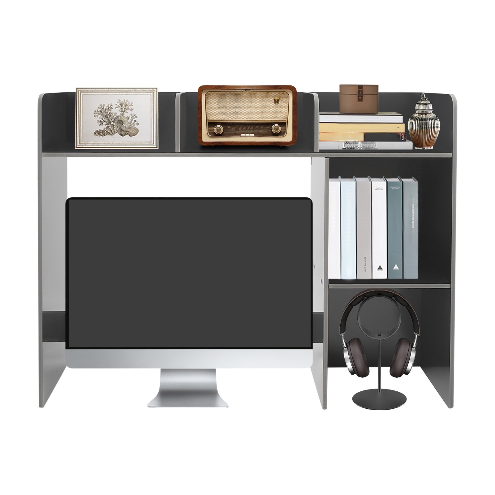 Desk Bookshelf Organizer Office Desk Bookshelf Holder, Desktop Bookshelf Storage