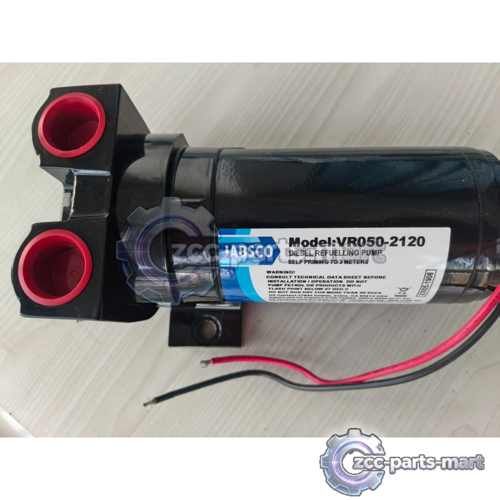 Jabsco VR050-2120 24V DC 50LPM Self Priming Diesel Fuel Transfer Pump 3/4" BSP