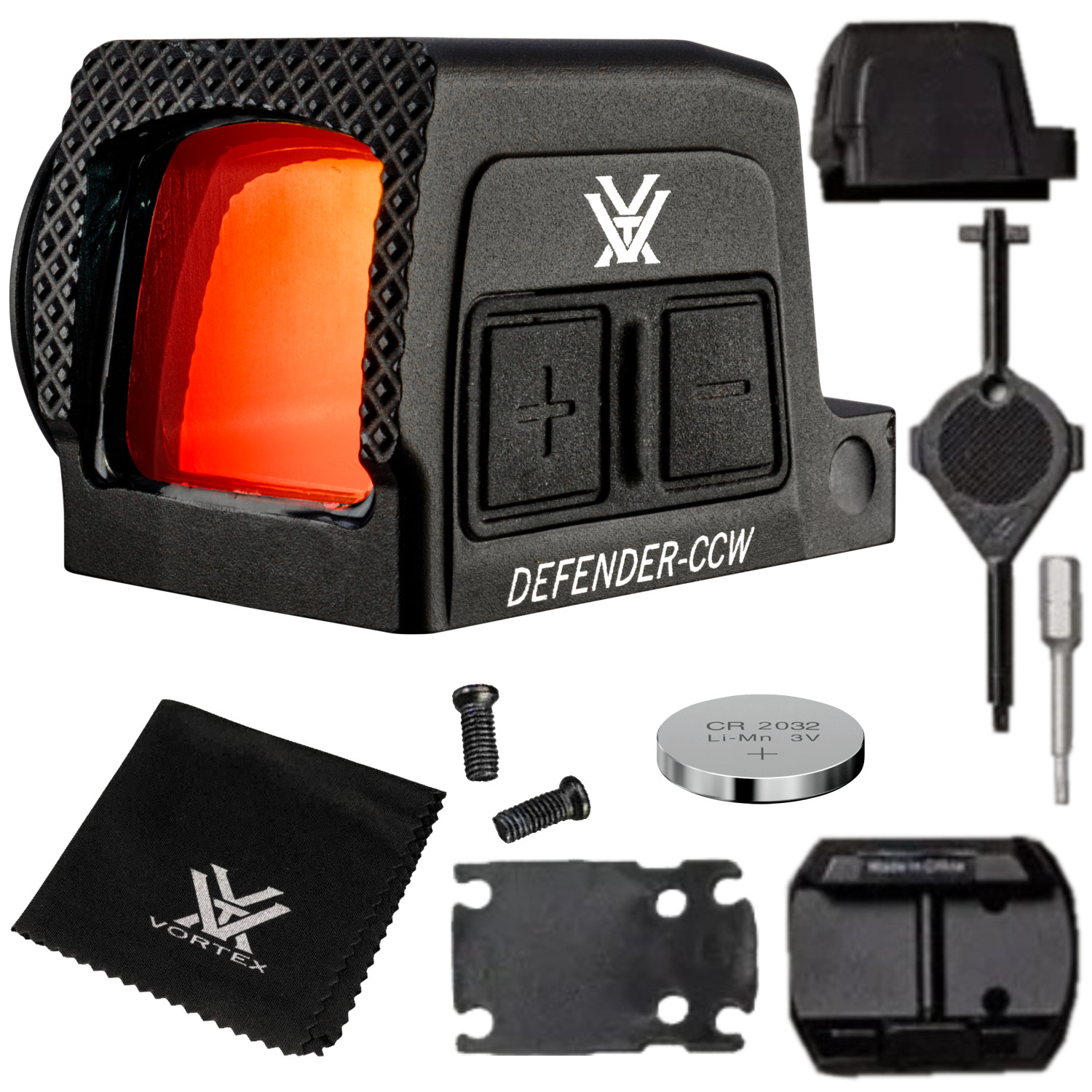 Vortex Optics Defender-CCW Enclosed Solar 3 MOA Dot/32 MOA Circle Micro Red Dot