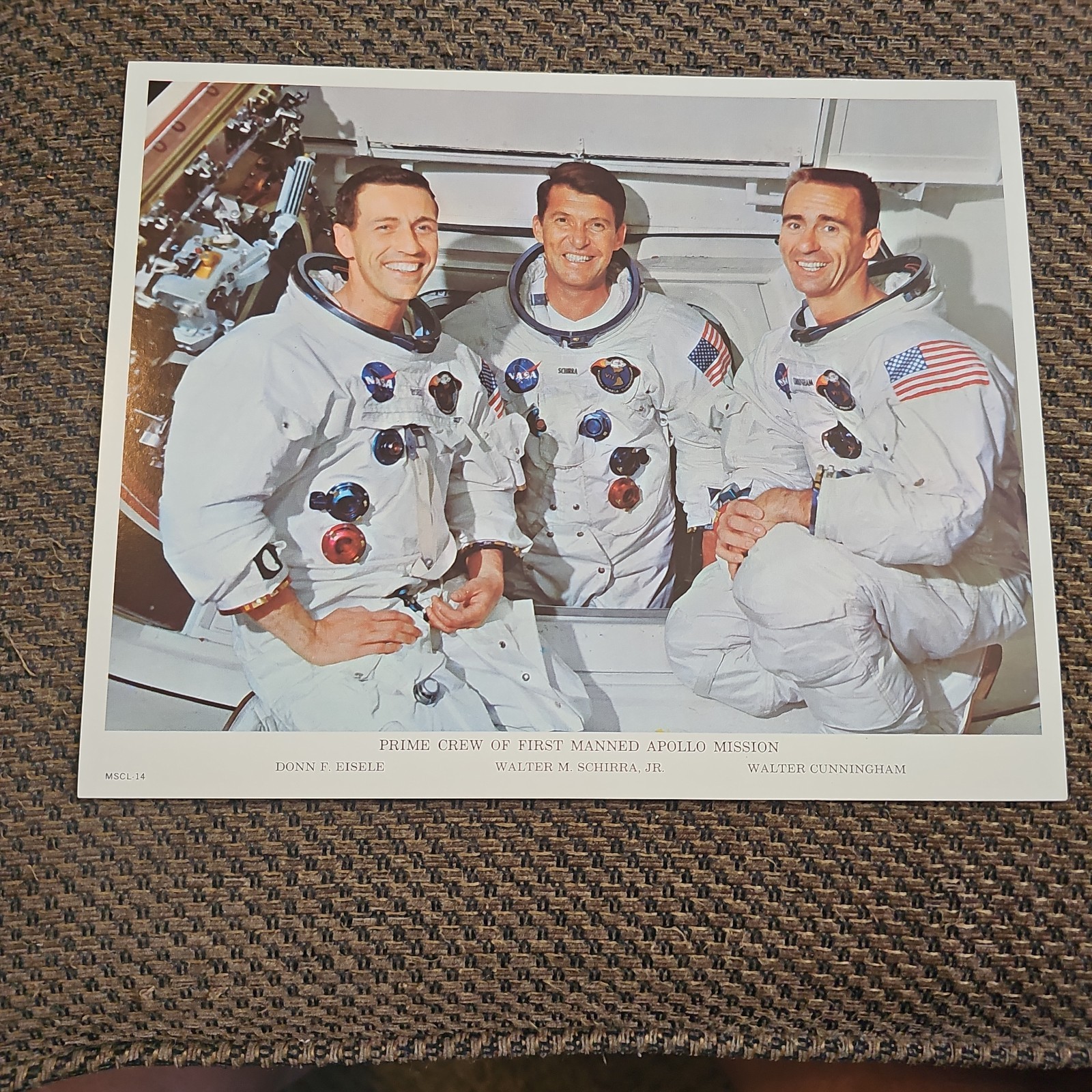 NASA Prime Crew 1st Manned Apollo Mission 8x10