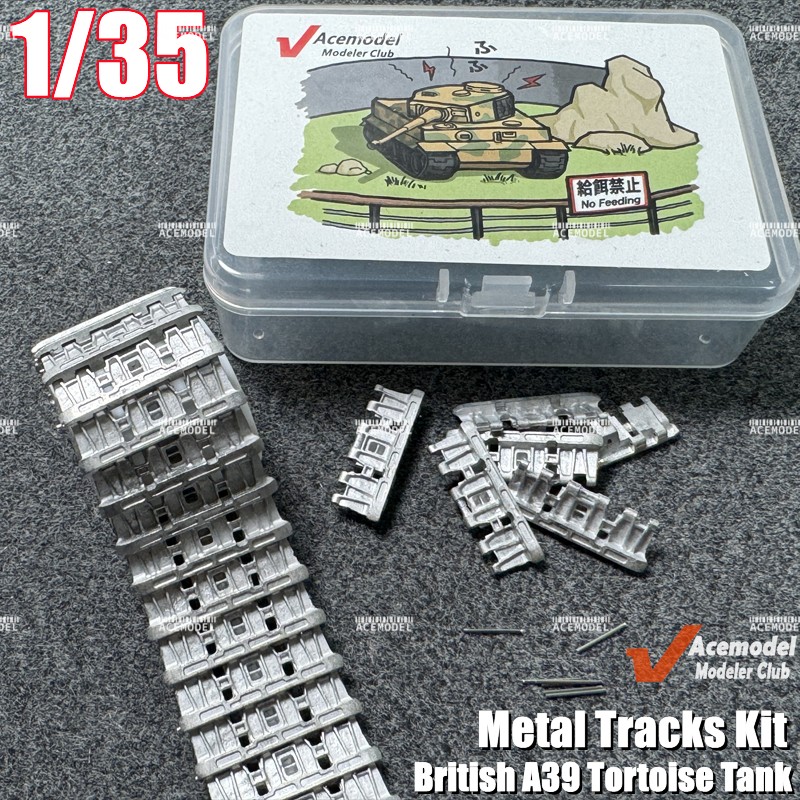 1/35 British A39 Tortoise Heavy Tank Metal Workable Tracks Fits Tamiya/AFV Club